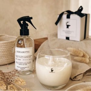 Kit Linen Spray + Vela